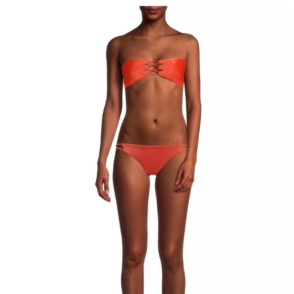 NEW Never Worn Sara Cristina Hava Shimmering Bikini Set, Xs - Picture 4 of 9